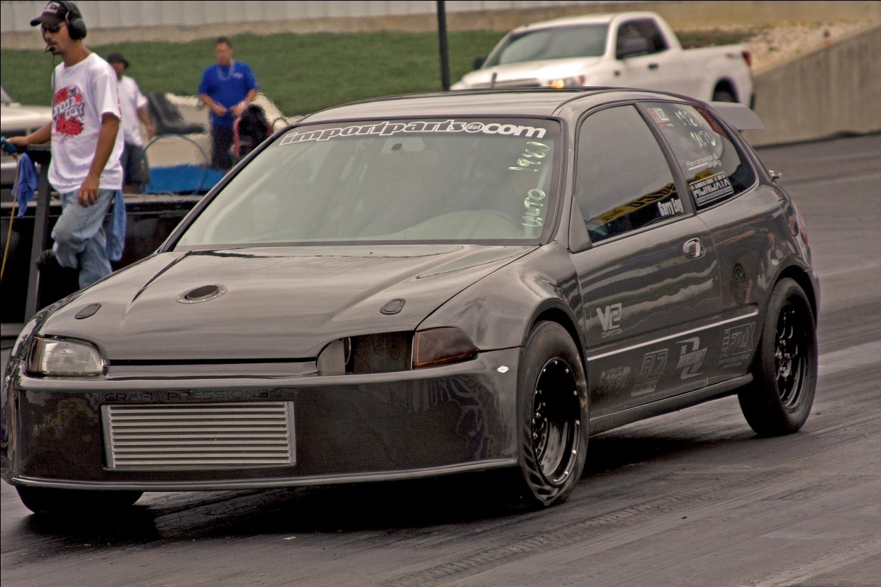 Takhle vypadá 8s civic - 8.99sec @ 162mph