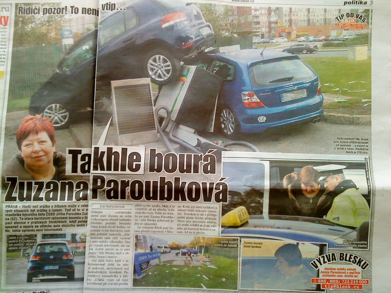 Paroubková nemá ráda Hondy :-D