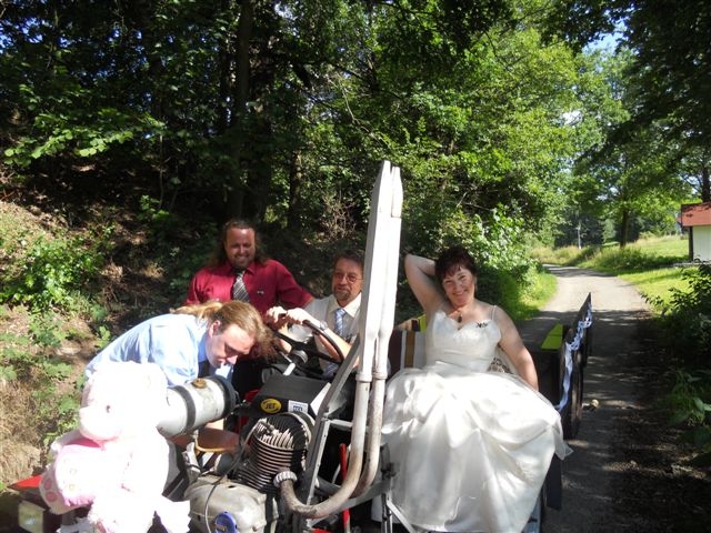 Svatební "Honda" v akci