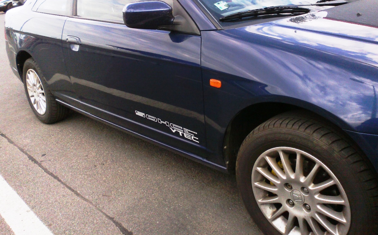 Civic dostal nálepky :)