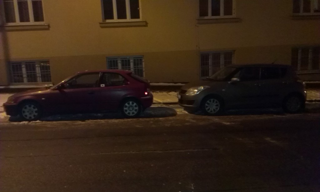 Honda a Suzuki včera - to je výýška...