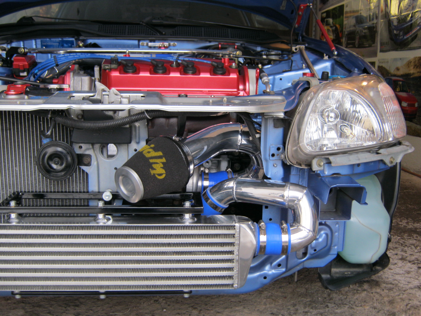 dnes jsem dodělal sání studenýho vzduchu do nárazníku