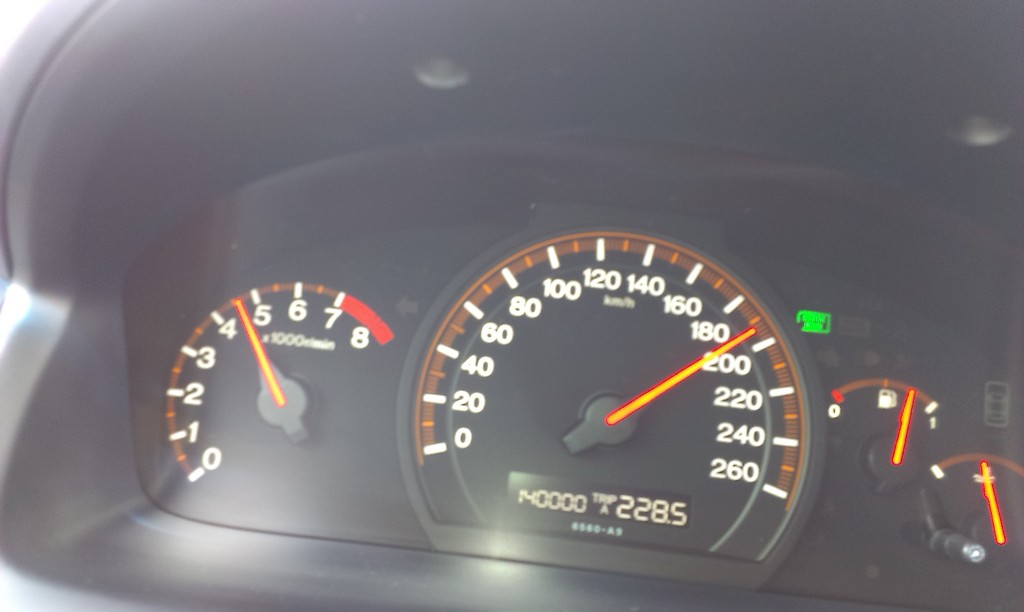 130tis. km bylo 15.5.2013, teď 140tis.km...