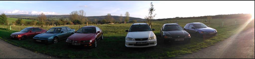 Hondy o víkendu na Moravě ...