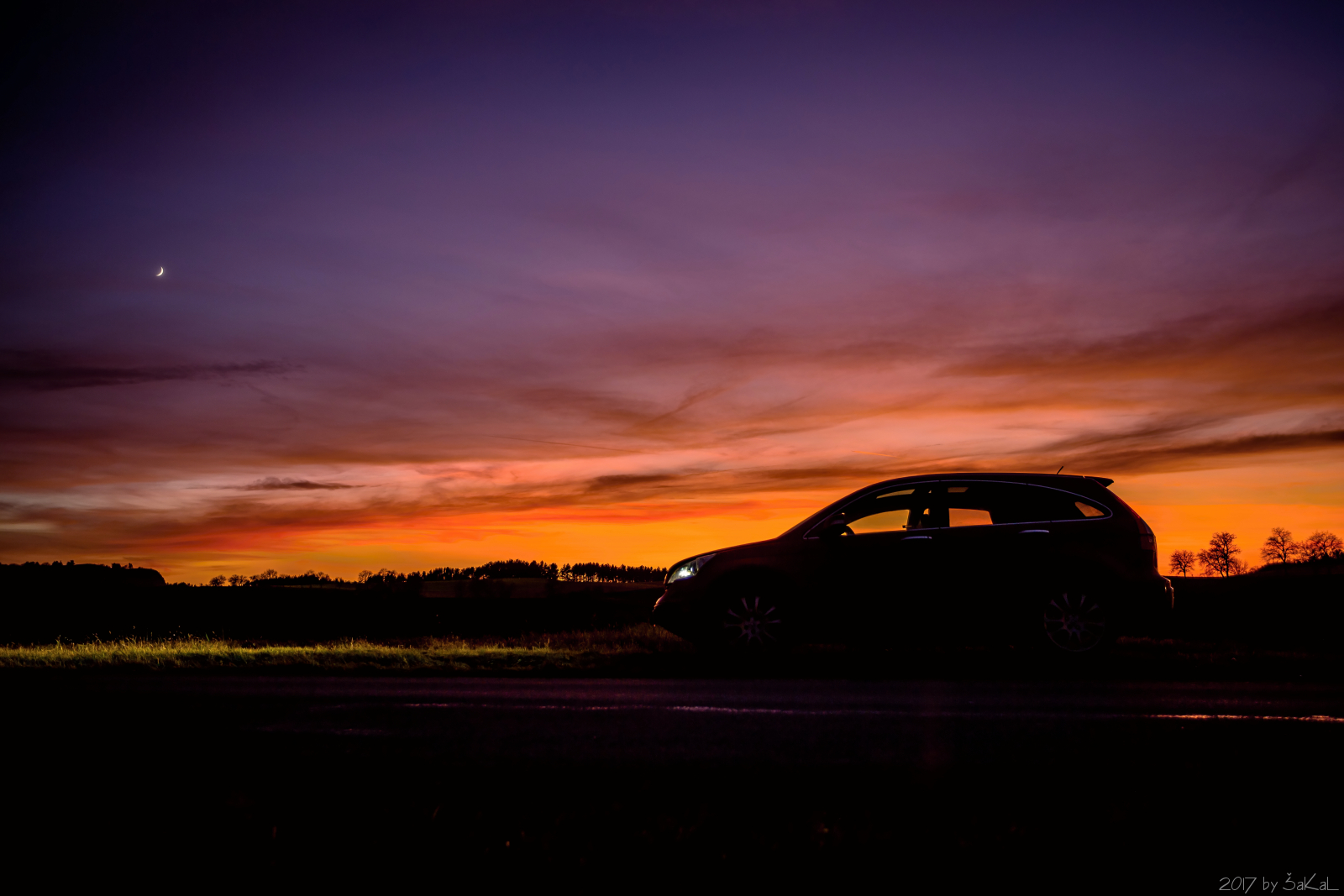 Dnešní západ slunce...