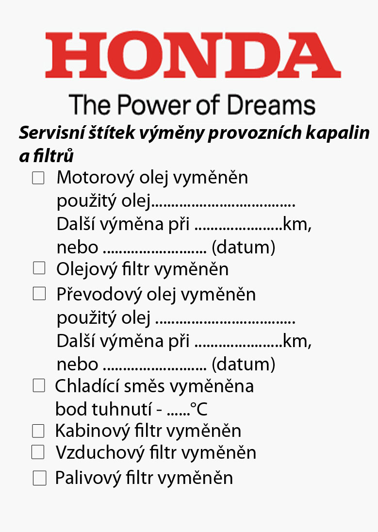 servisní štítek :D