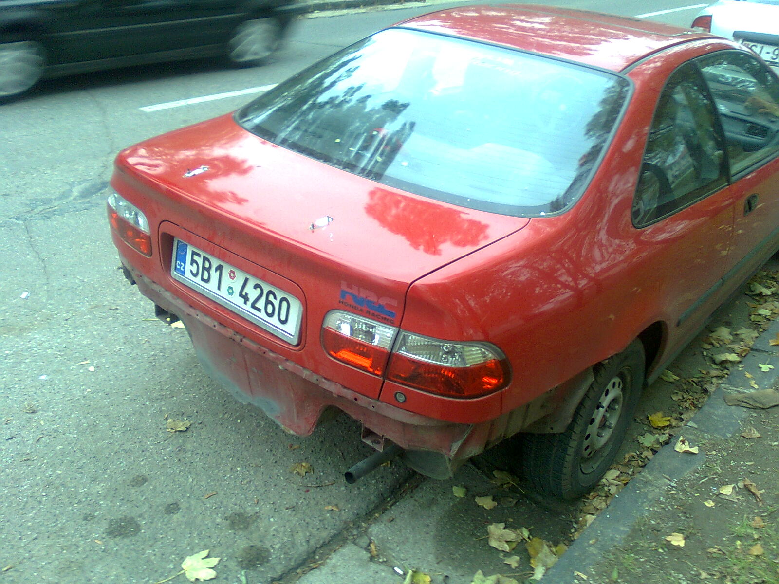 Takhle mne dnes oholila zadní guma z traktoru