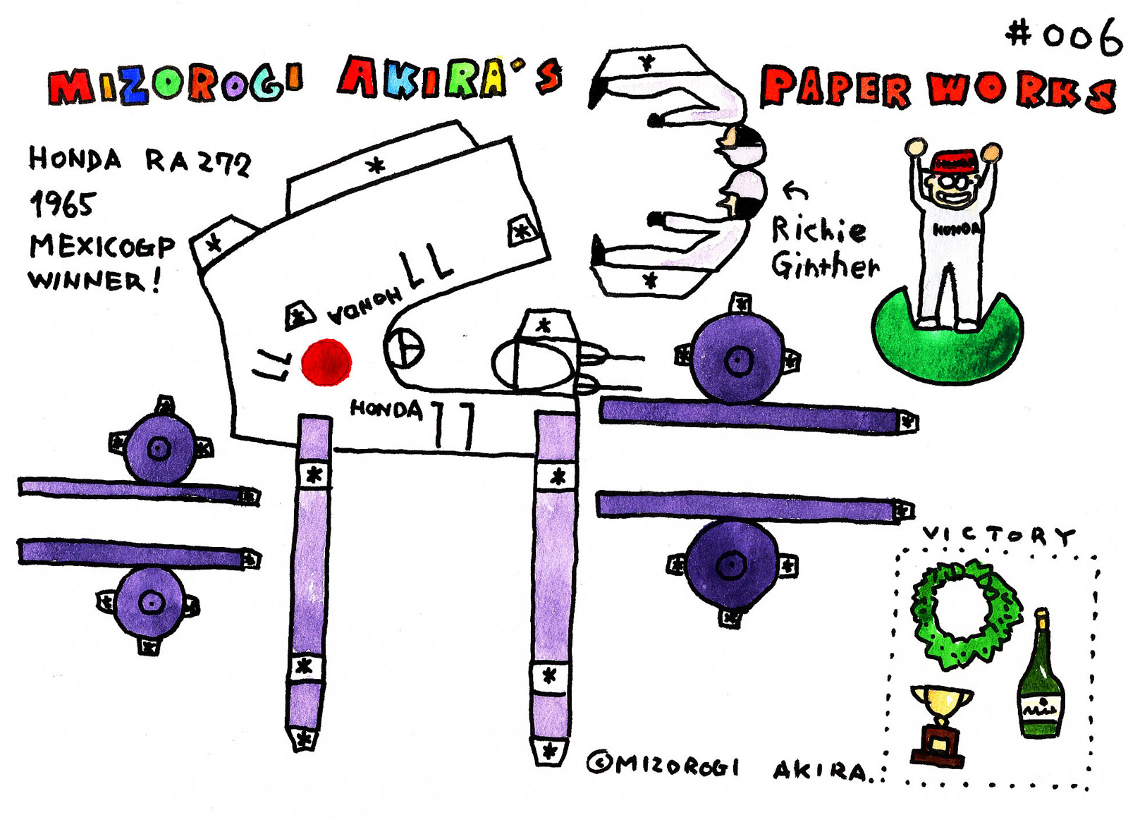 Original vystřihovánka by Honda.co.jp