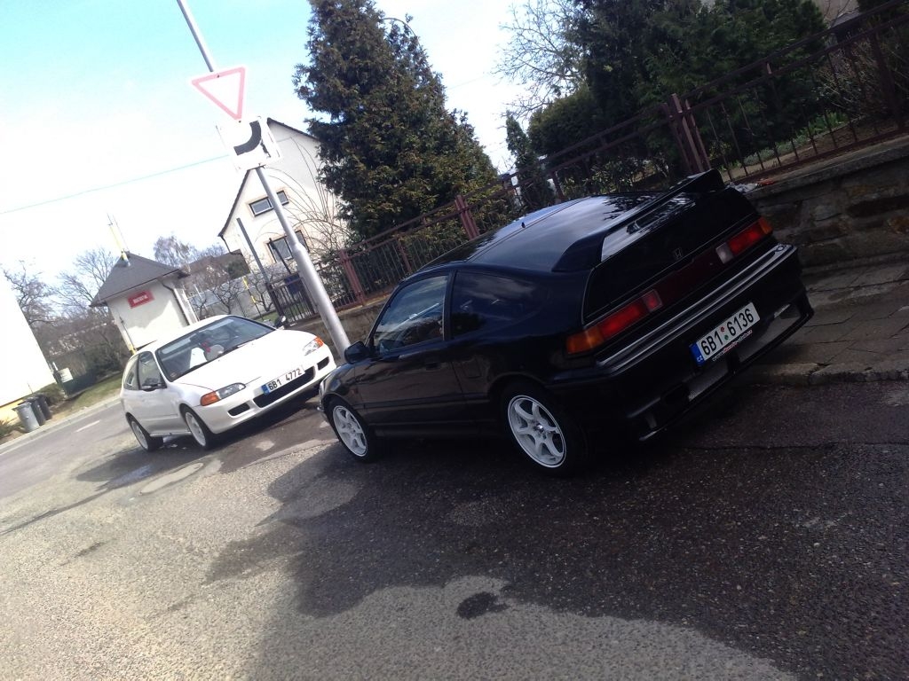 Crx po zimě poprvé venku :-)