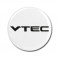 Bílý kovový odznáček VTEC