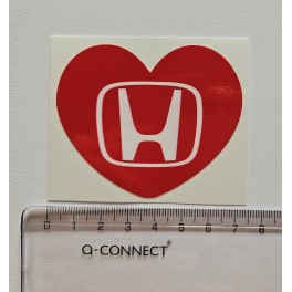 Samolepka H srd&iacute;čko 70mm červen&aacute; barevn&aacute;